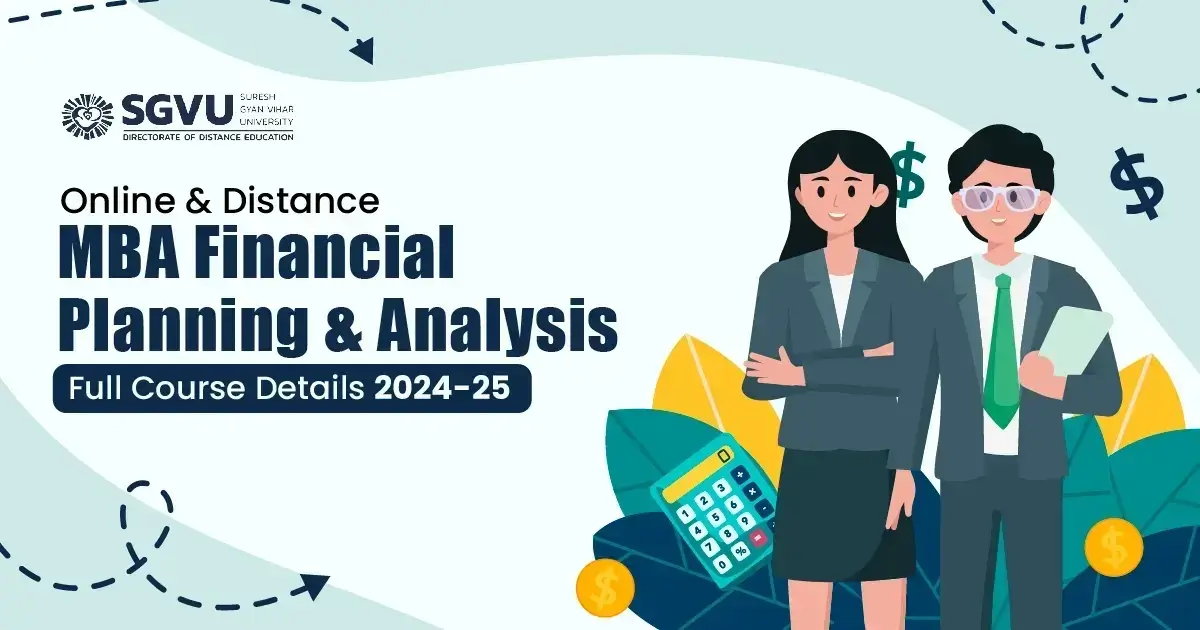  Online & distance MBA financial planning & analysis full course details 2024-25